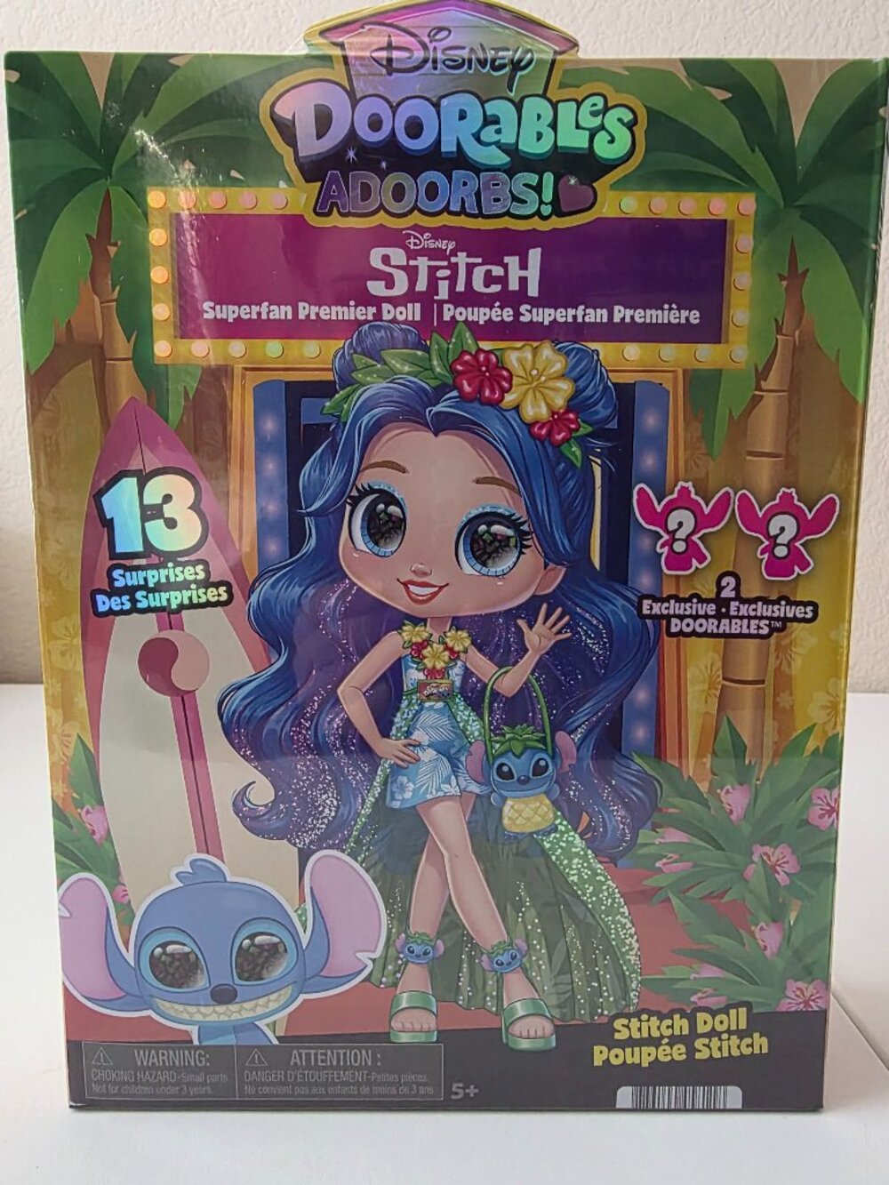 Disney Doorables Adoorbs Stitch Superfan Premier Doll 13 Surprises 2 Doorables